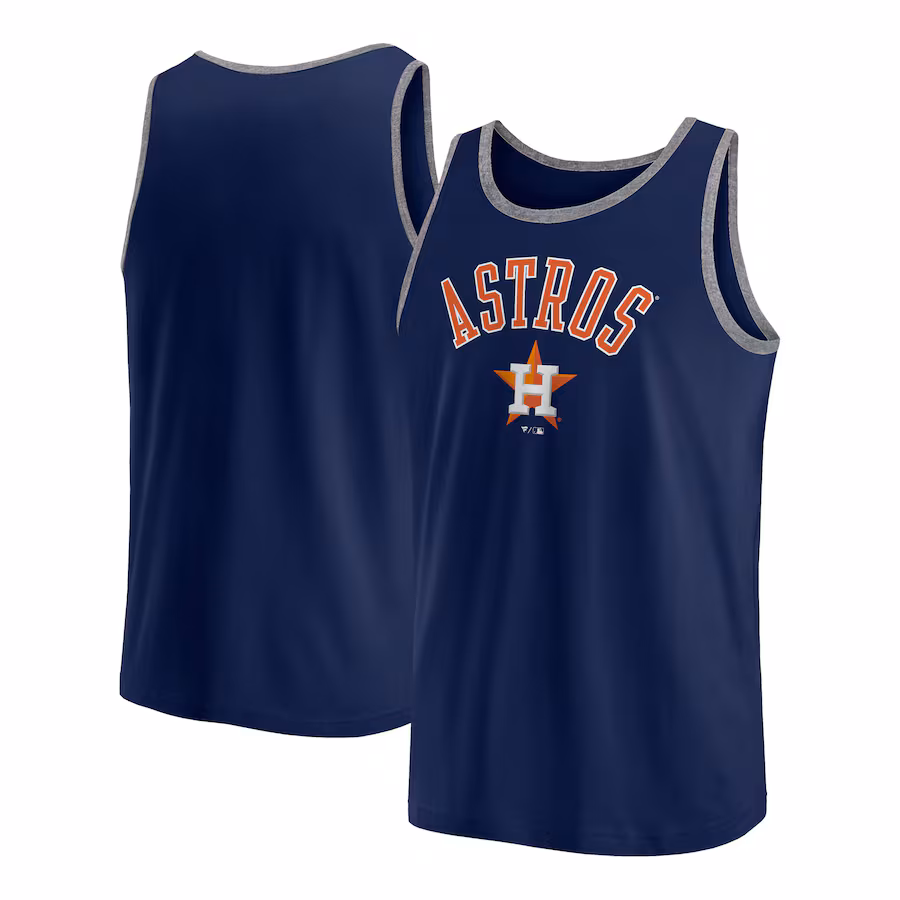 Men's Houston Astros Fanatics Navy Bet Tank Top - ujerseystore