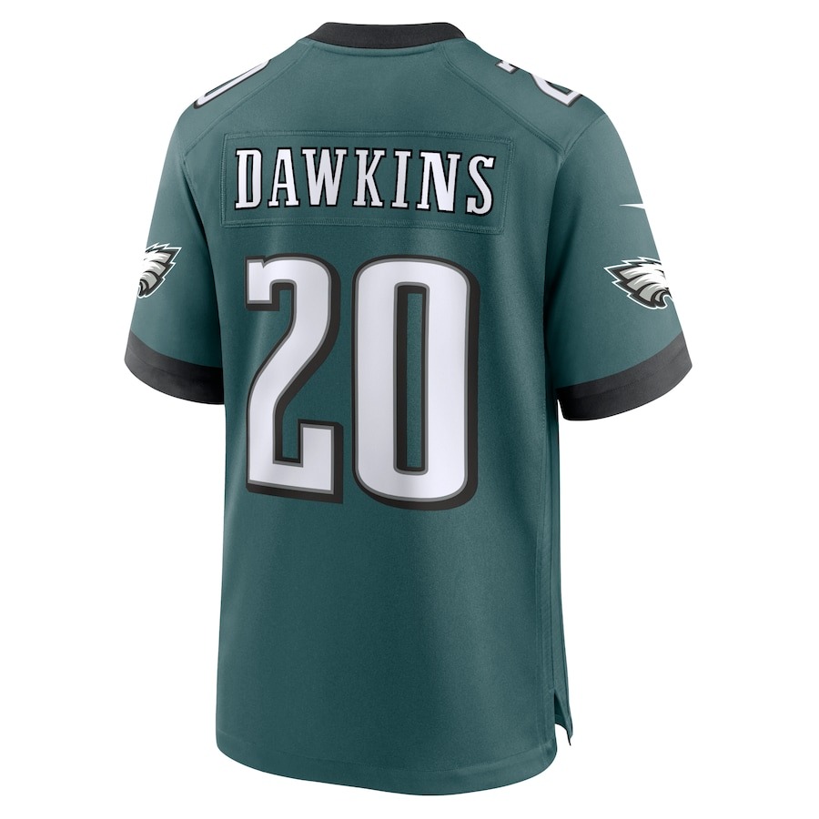 Men's Philadelphia Eagles Brian Dawkins Nike Midnight Green Team Game Jersey - ujerseystore