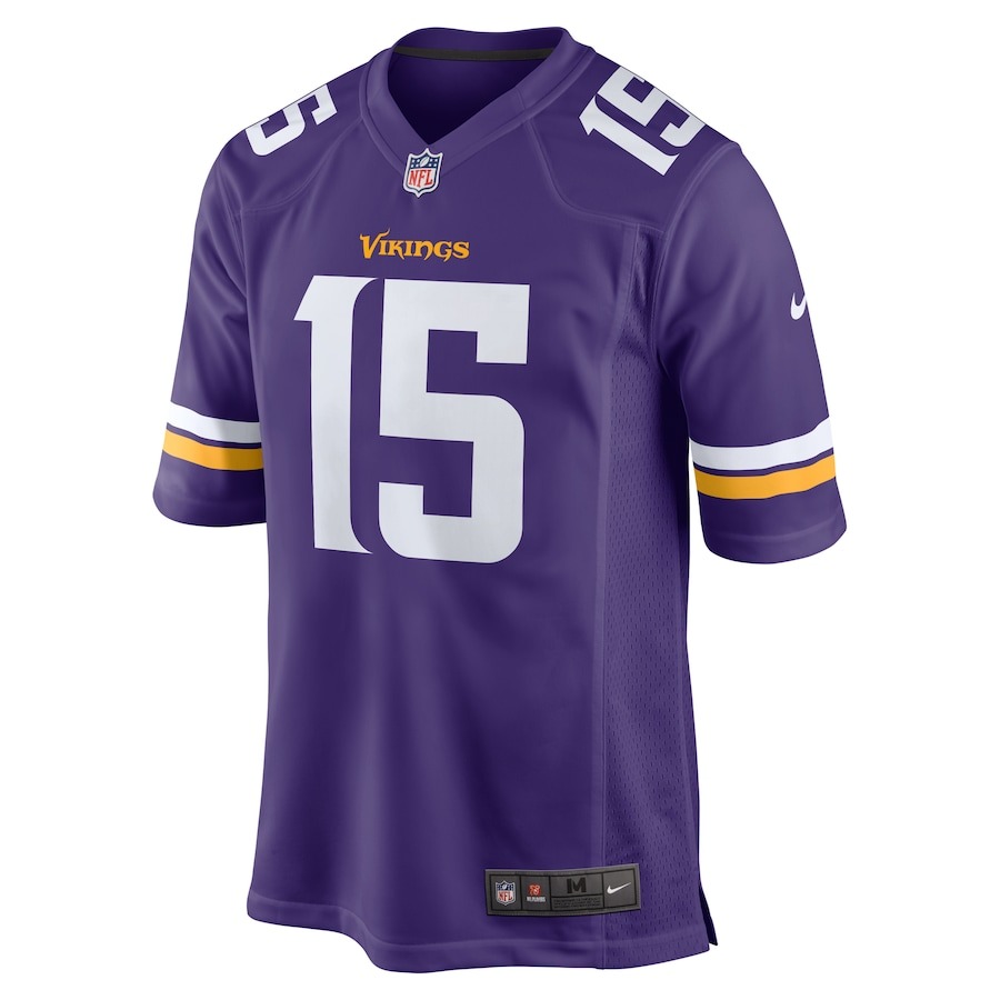 Men's Minnesota Vikings Dallas Turner Nike Purple 2024 NFL Draft First Round Pick Player Game Jersey - ujerseystore