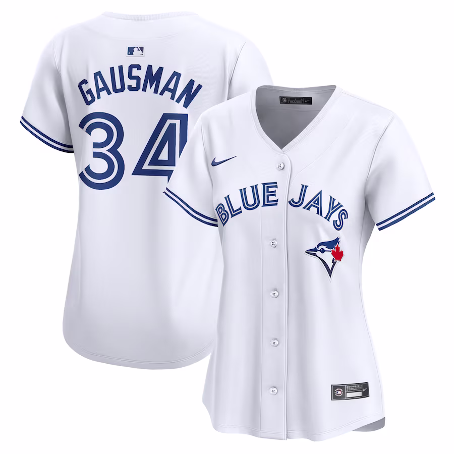 Women's Toronto Blue Jays Kevin Gausman Nike White Home Limited Player Jersey - ujerseystore
