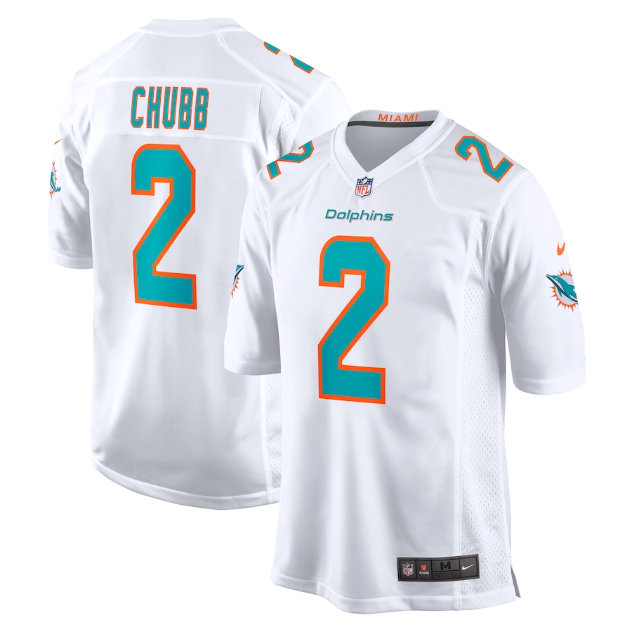 Men's Miami Dolphins Bradley Chubb Nike White Game Player Jersey - ujerseystore