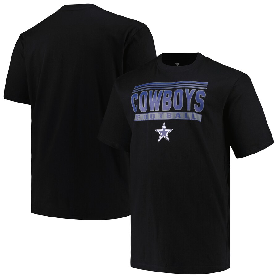 Men's Dallas Cowboys Fanatics Black Big & Tall Pop T-Shirt - ujerseystore
