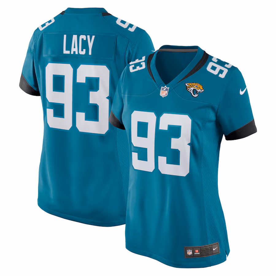 Women's Jacksonville Jaguars Tyler Lacy Nike  Teal Team Game Jersey - ujerseystore