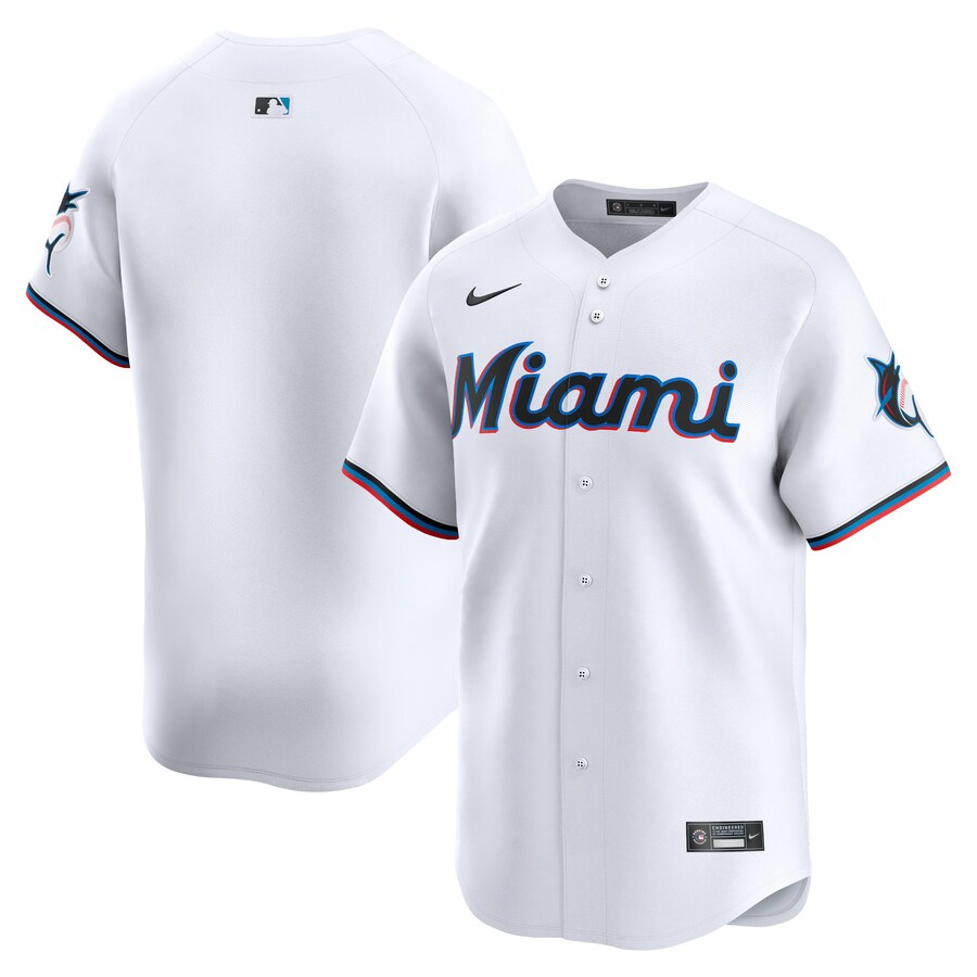 Youth Miami Marlins Nike White Home Limited Jersey - ujerseystore