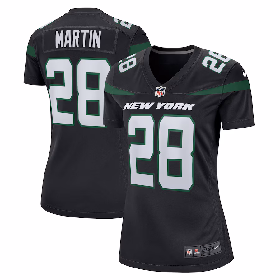 Women's New York Jets Curtis Martin Nike Black Retired Player Jersey - ujerseystore