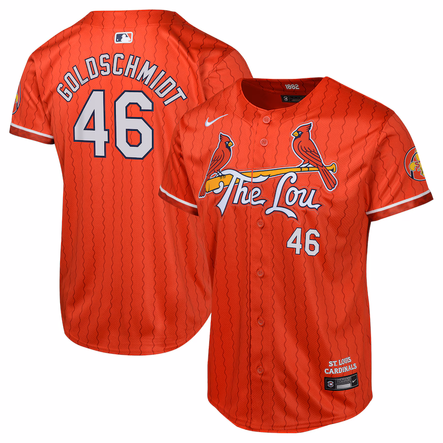 Youth St. Louis Cardinals Paul Goldschmidt Nike Red 2024 City Connect Limited Player Jersey - ujerseystore