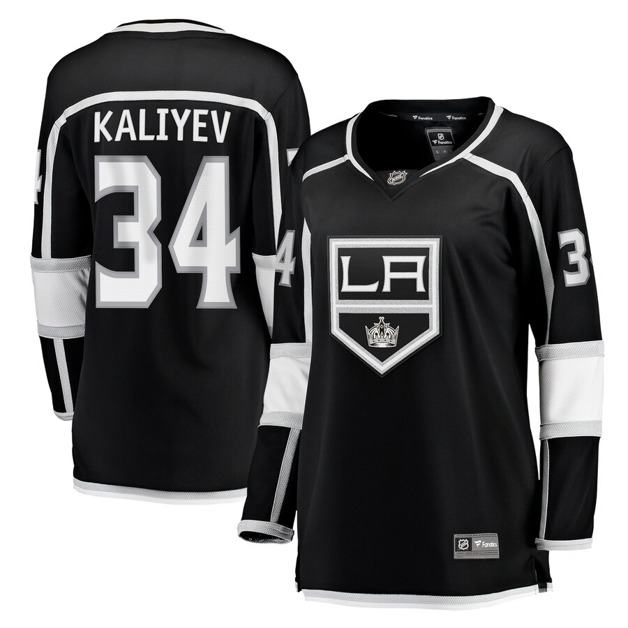 Women's Los Angeles Kings Arthur Kaliyev Fanatics Branded Black Home Breakaway Player Jersey - ujerseystore