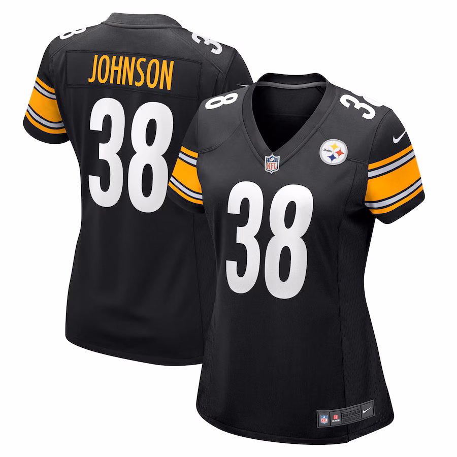 Women's Pittsburgh Steelers Caleb Johnson Nike  Black  Game Jersey - ujerseystore