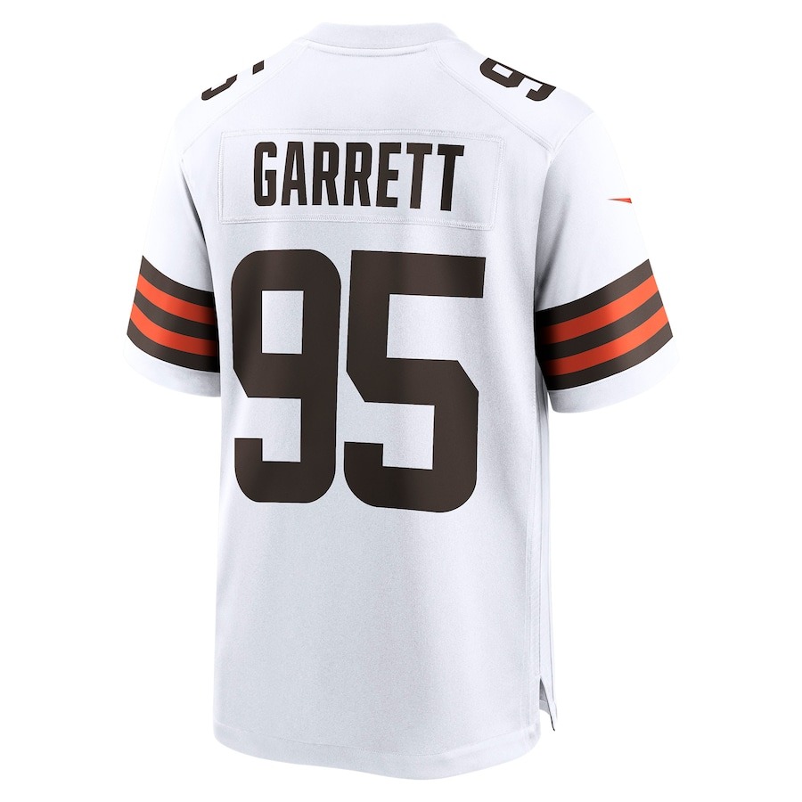 Men's Cleveland Browns Myles Garrett Nike White Away Game Jersey - ujerseystore