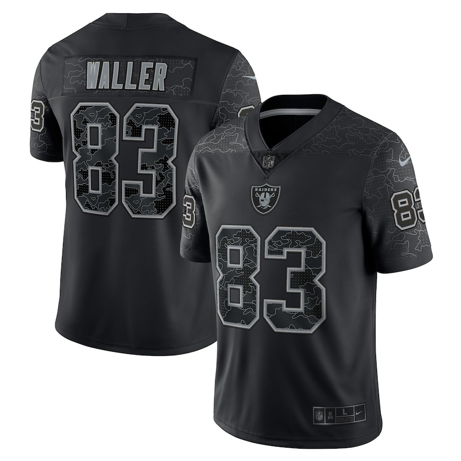 Men's Las Vegas Raiders Darren Waller Nike Black RFLCTV Limited Jersey - ujerseystore