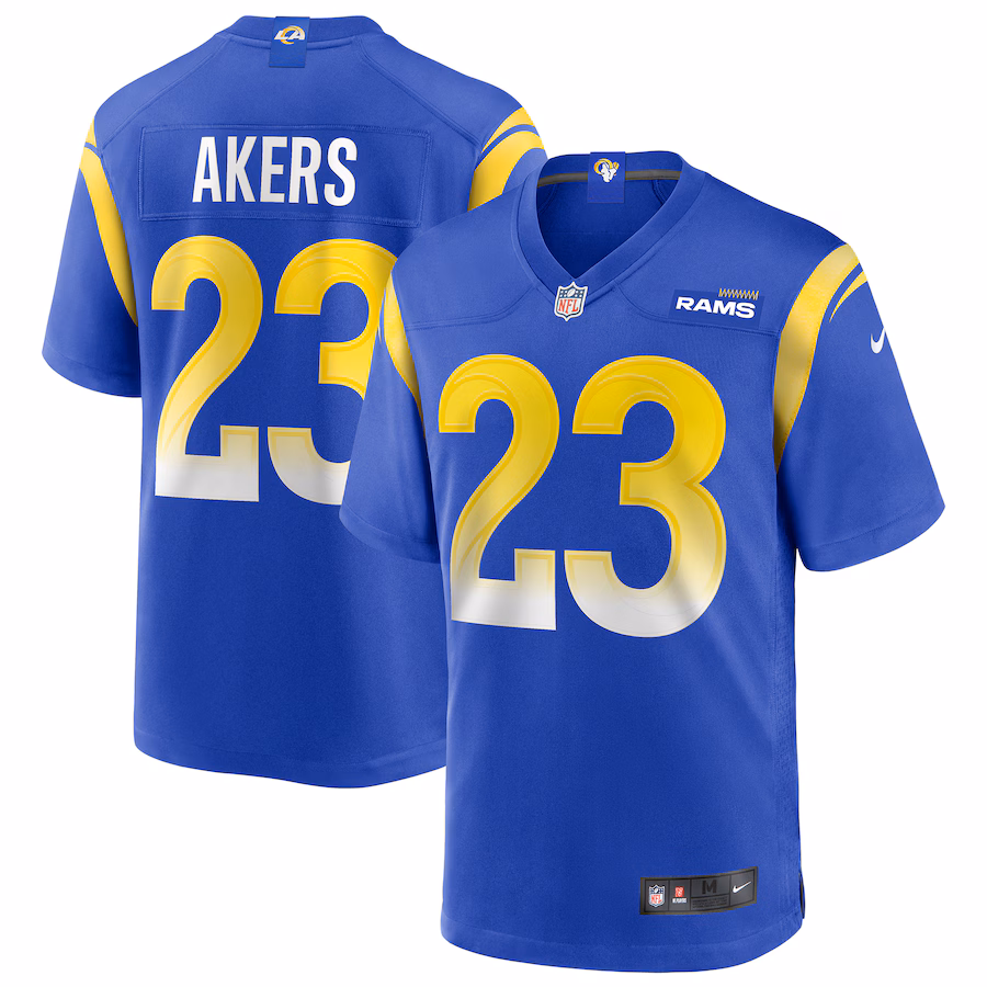 Men's Los Angeles Rams Cam Akers Nike Royal Game Player Jersey - ujerseystore
