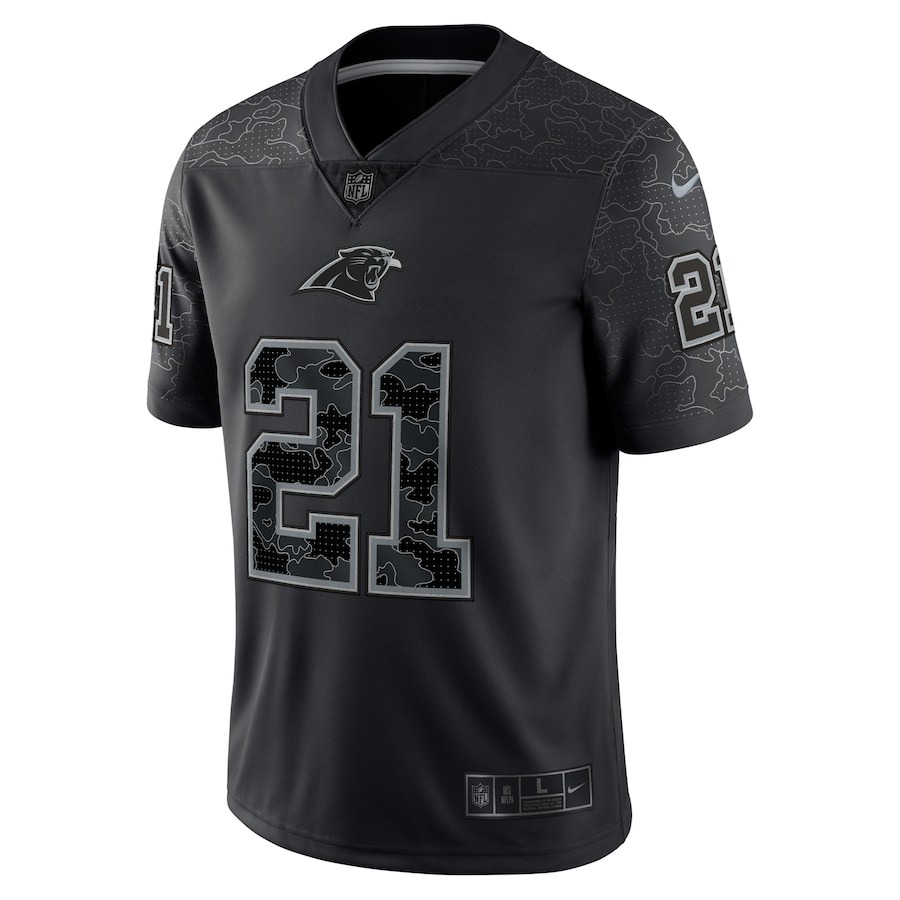 Men's Carolina Panthers Jeremy Chinn Nike Black RFLCTV Limited Jersey - ujerseystore