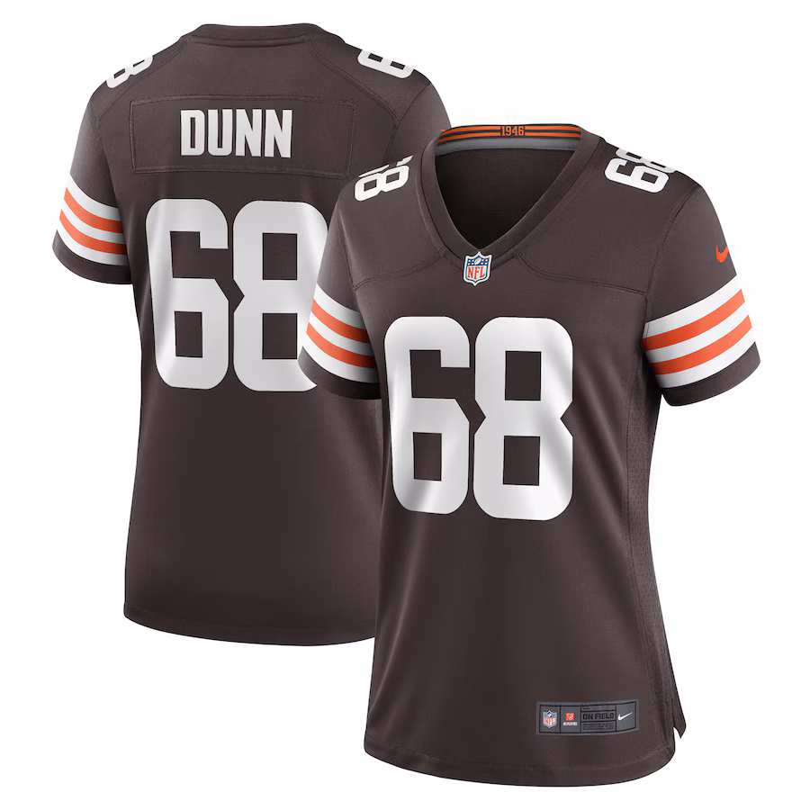Women's Cleveland Browns Michael Dunn Nike Brown Game Jersey - ujerseystore