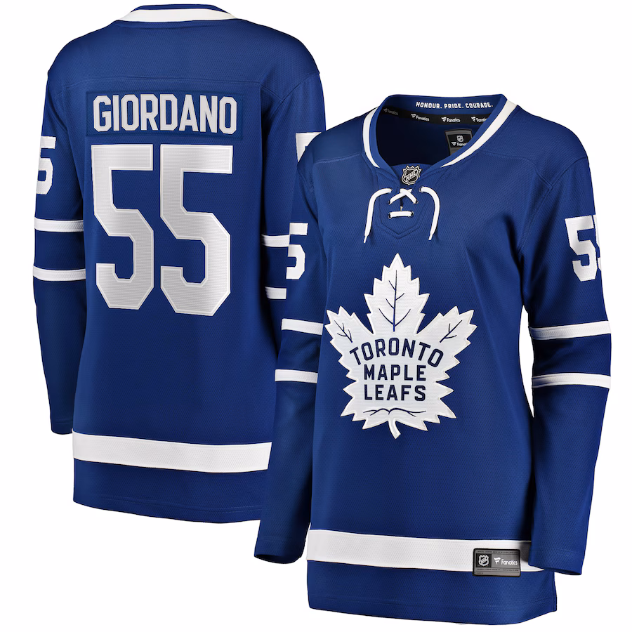 Women's Toronto Maple Leafs Mark Giordano Fanatics Blue Home Breakaway Player Jersey - ujerseystore