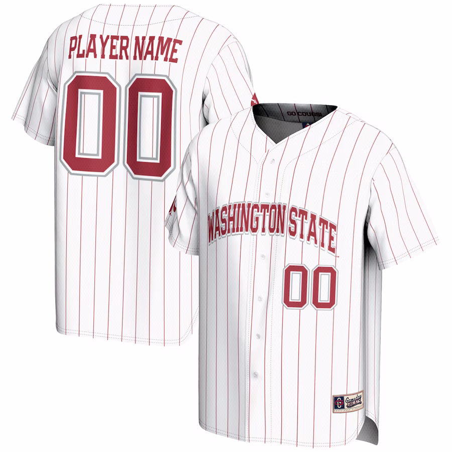 Washington State Cougars GameDay Greats NIL Pick-A-Player Lightweight Baseball Jersey - White - ujerseystore