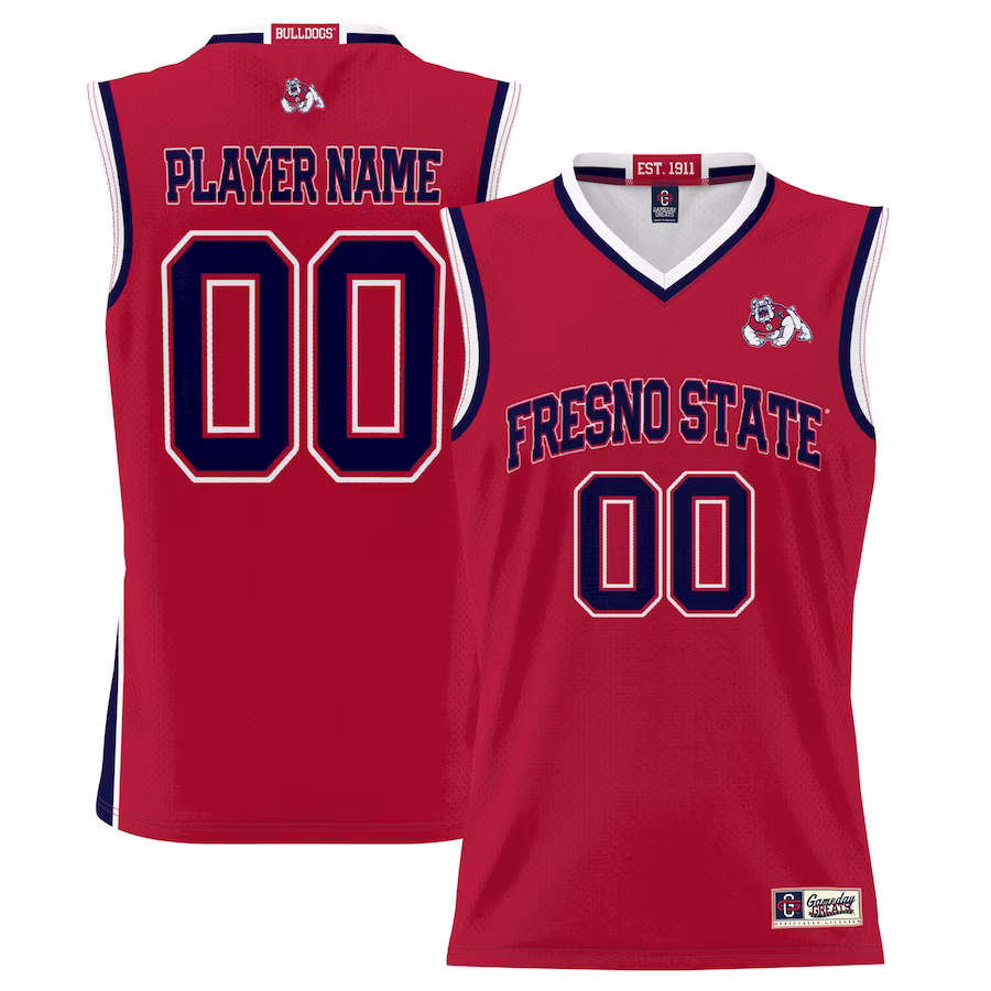 Fresno State Bulldogs GameDay Greats Men's NIL Pick-A-Player Lightweight Basketball Jersey - Red - ujerseystore