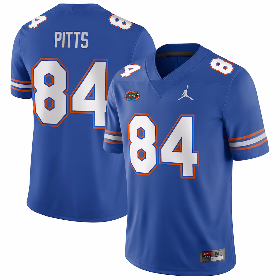 Men's Jordan Brand Kyle Pitts Royal Florida Gators Player Game Jersey - ujerseystore