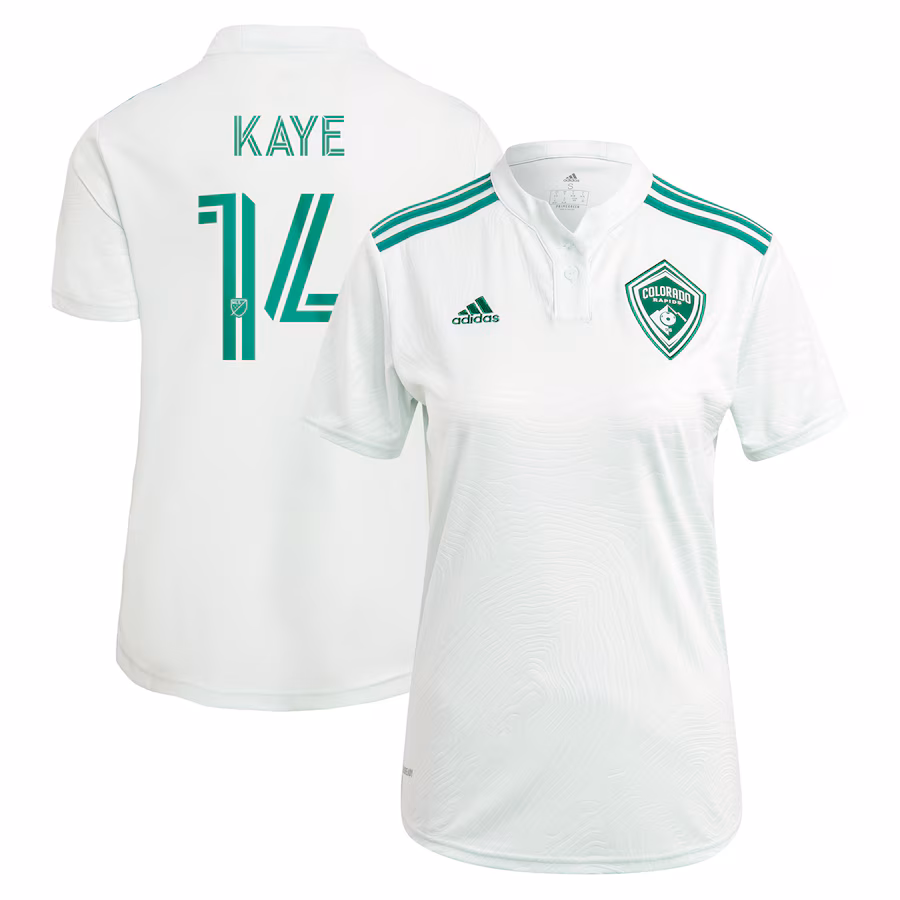 Women's Colorado Rapids Mark-Anthony Kaye adidas Green 2021 Class Five Replica Player Jersey - ujerseystore