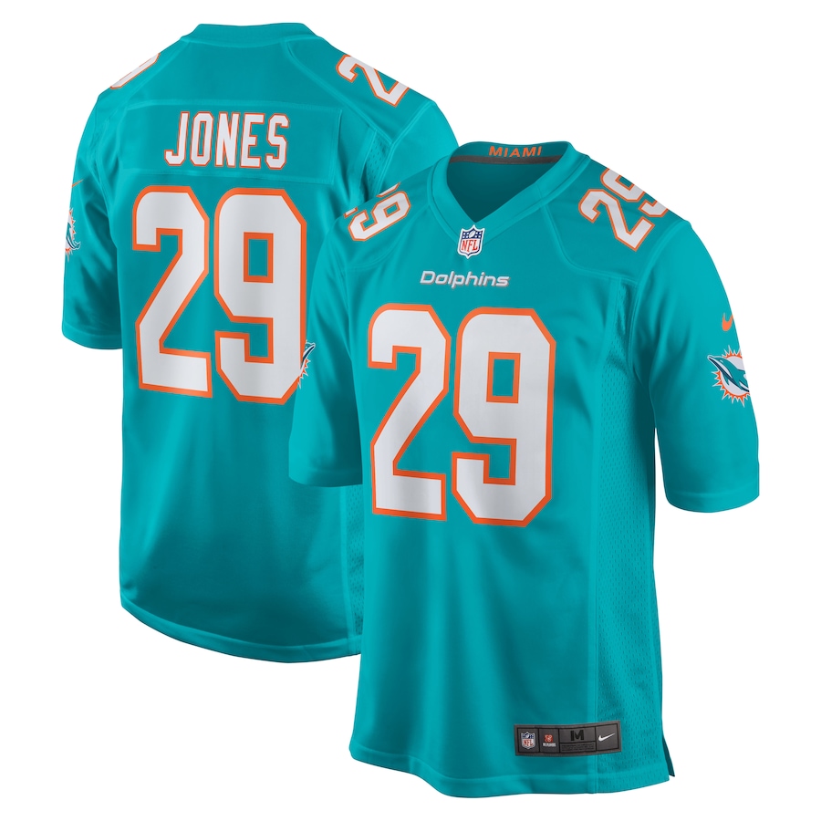 Men's Miami Dolphins Brandon Jones Nike Aqua Team Game Jersey - ujerseystore