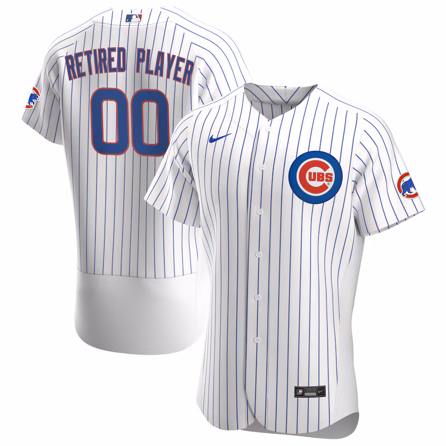 Men's Chicago Cubs Nike White Home Pick-A-Player Retired Roster Authentic Jersey - ujerseystore