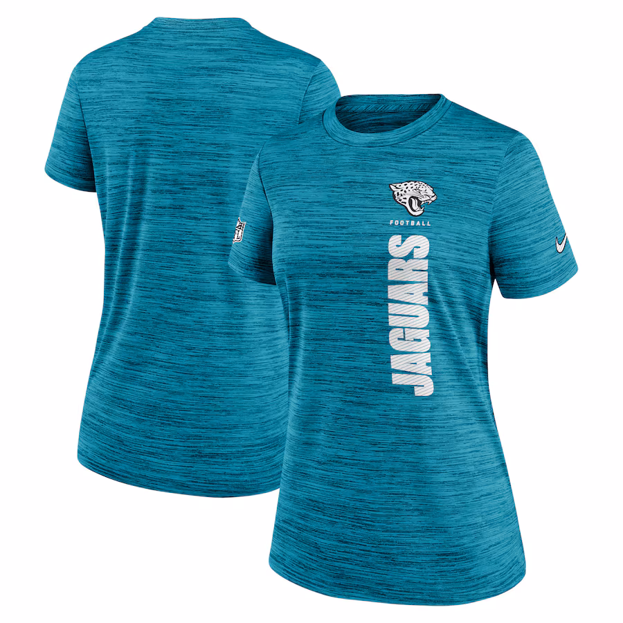 Women's Jacksonville Jaguars Nike Teal Sideline Velocity Performance T-Shirt - ujerseystore