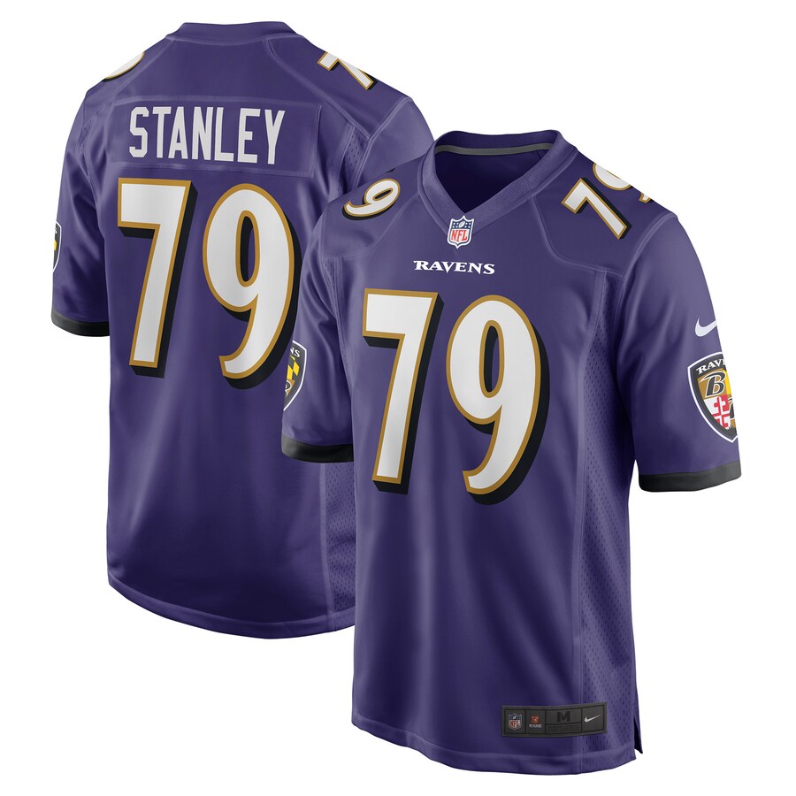 Men's Baltimore Ravens Ronnie Stanley Nike Purple Game Jersey - ujerseystore