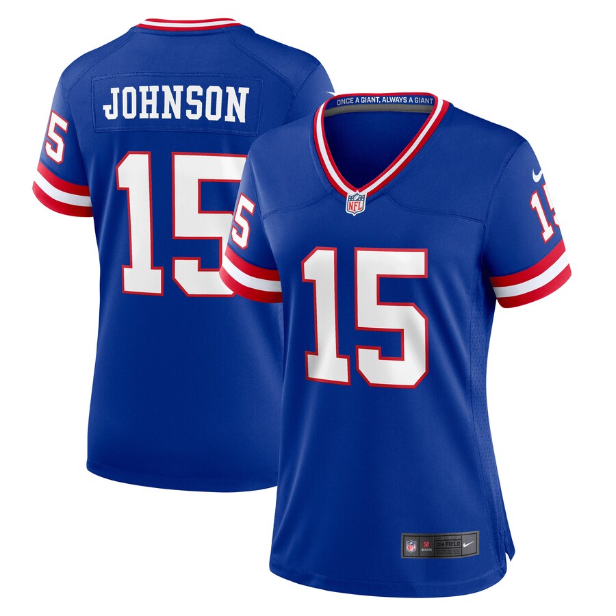 Women's New York Giants Collin Johnson Nike Royal Classic Player Game Jersey - ujerseystore