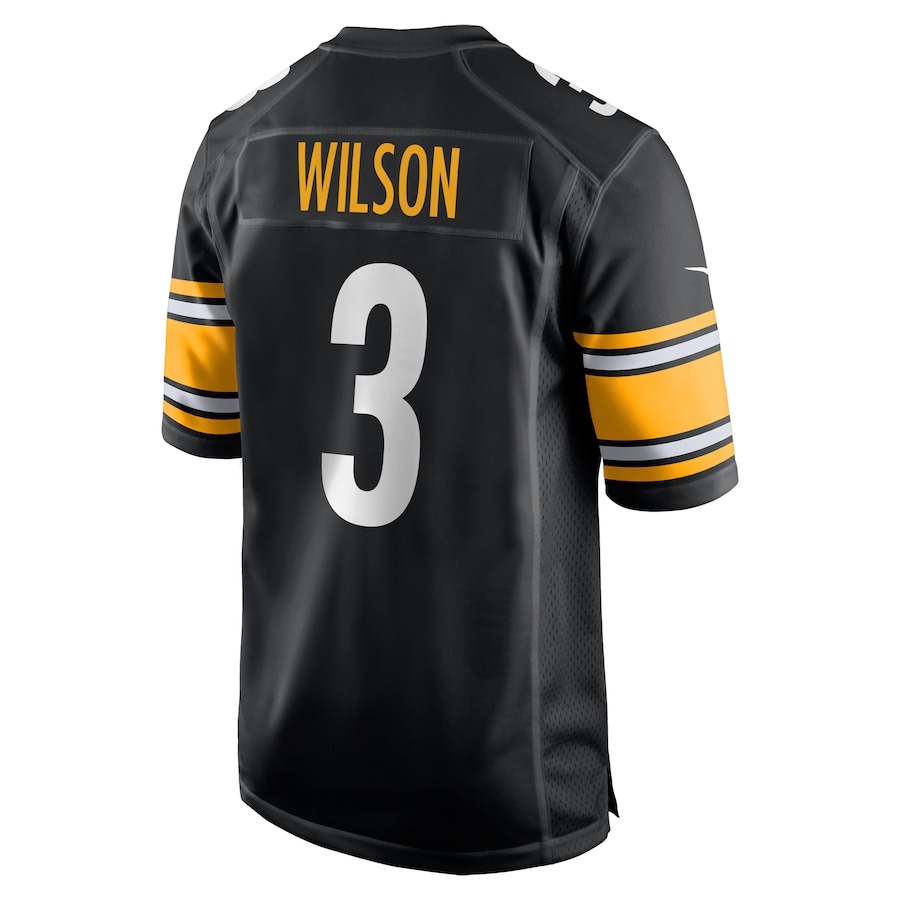 Men's Pittsburgh Steelers Russell Wilson Nike Black  Game Jersey - ujerseystore
