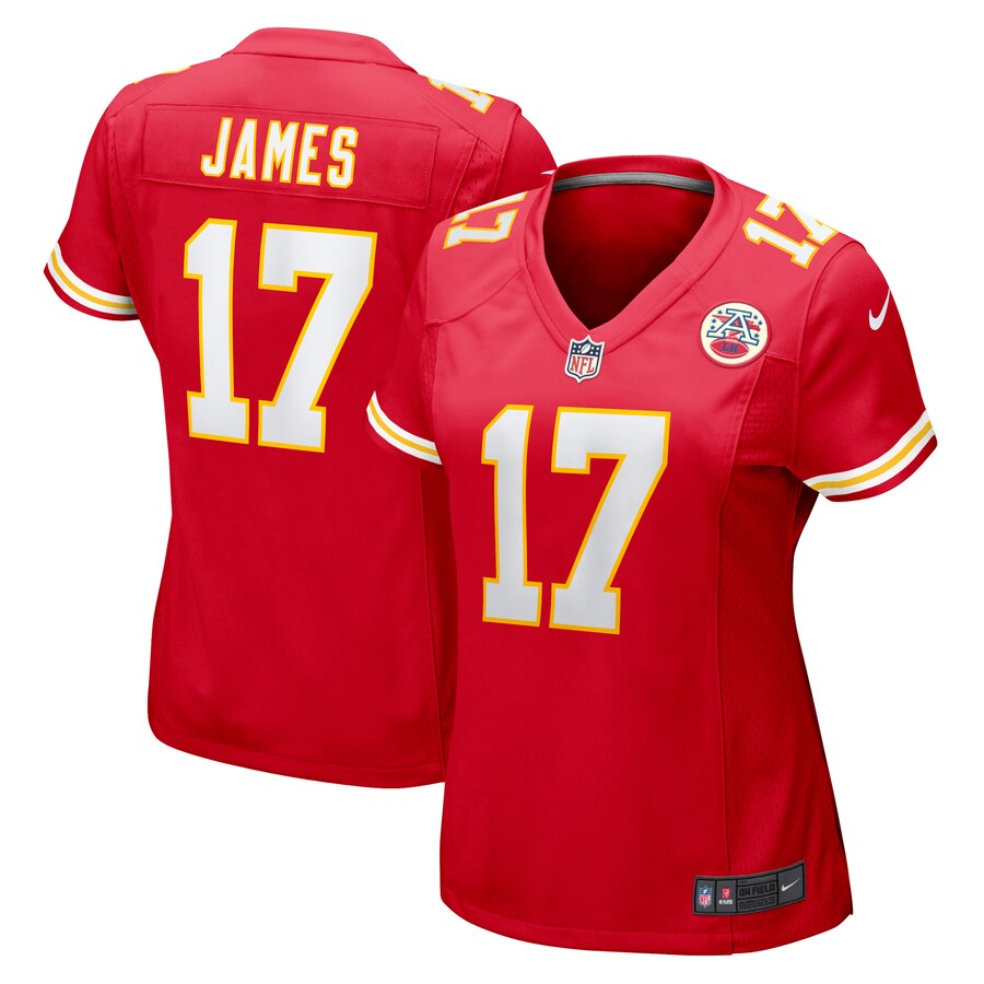 Women's Kansas City Chiefs Richie James Nike Red Game Jersey - ujerseystore