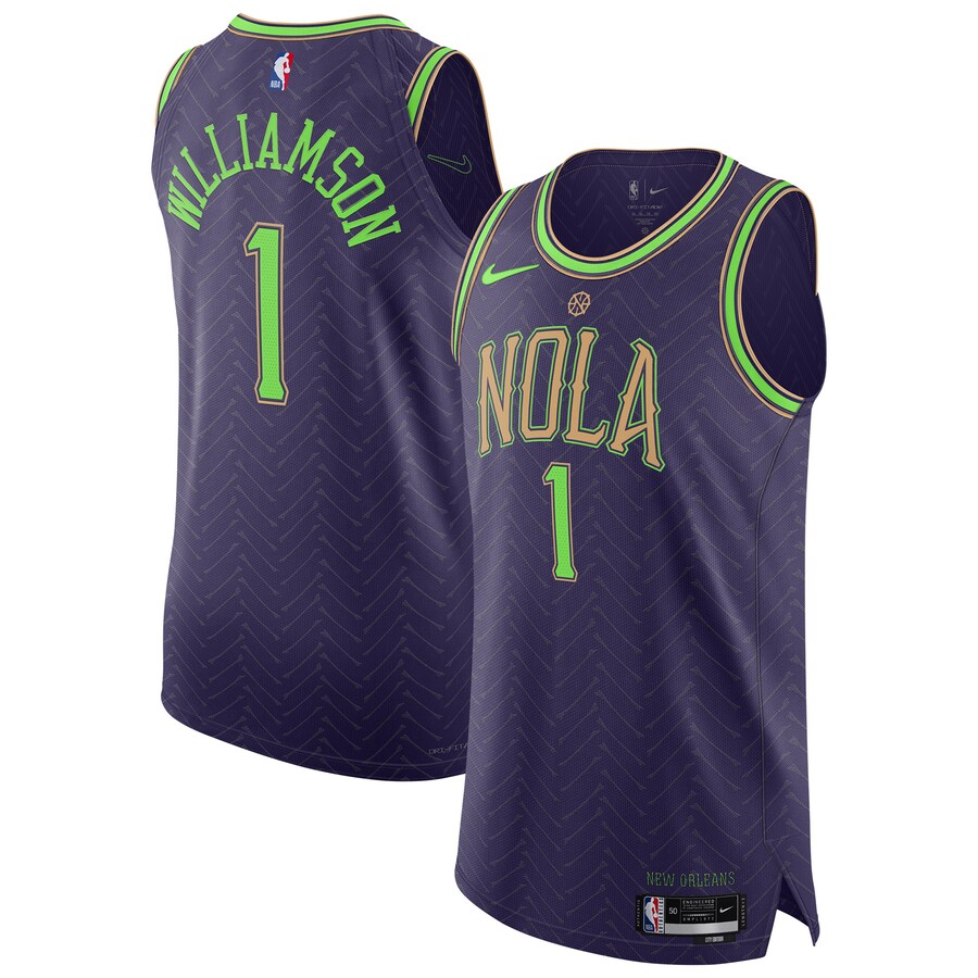 Men's New Orleans Pelicans Zion Williamson Nike Purple 2024/25 Authentic Player Jersey - City Edition - ujerseystore