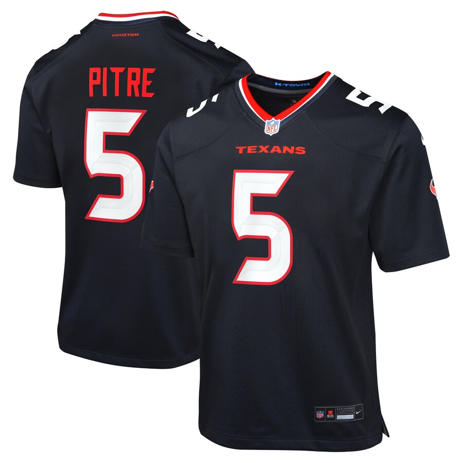 Youth Houston Texans Jalen Pitre Nike Navy Game Jersey - ujerseystore