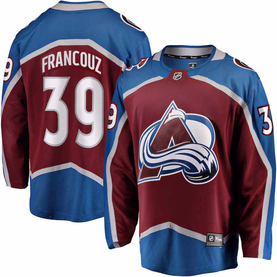 Men's Colorado Avalanche Pavel Francouz Fanatics Burgundy Breakaway Player Jersey - ujerseystore