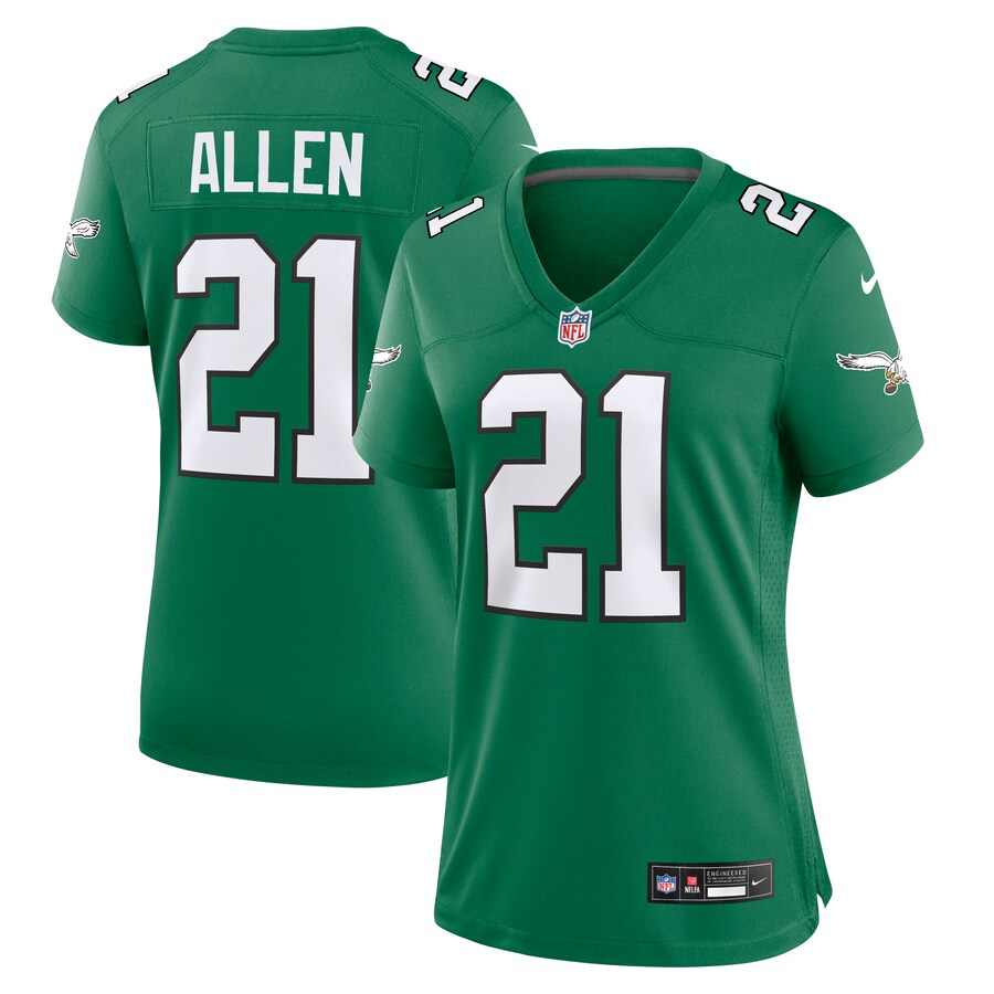 Women's Philadelphia Eagles Eric Allen Nike Kelly Green Alternate Game Jersey - ujerseystore
