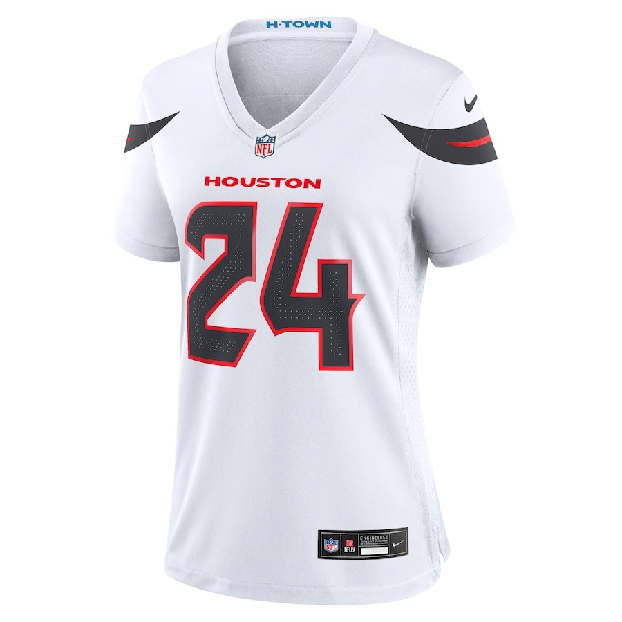 Women's Houston Texans Derek Stingley Jr. Nike White Game Jersey - ujerseystore