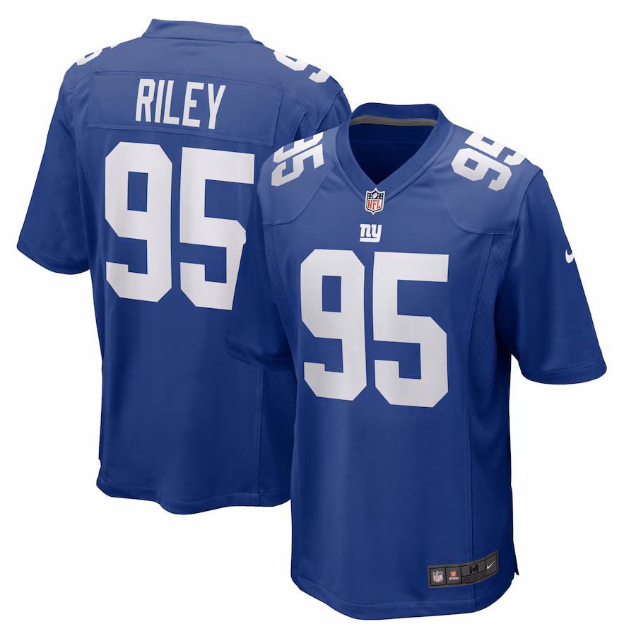 Men's New York Giants Jordon Riley Nike  Royal Team Game Jersey - ujerseystore