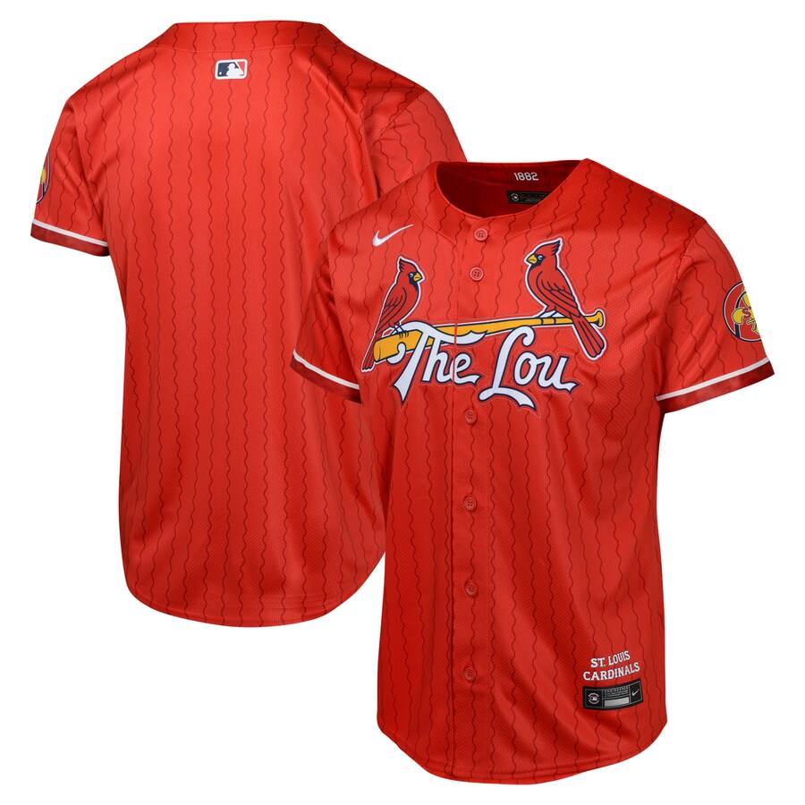 Youth St. Louis Cardinals Nike Red 2024 City Connect Limited Jersey - ujerseystore