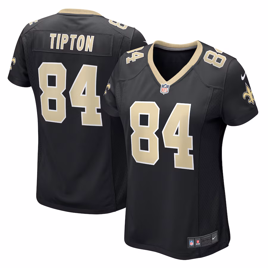 Women's New Orleans Saints Mason Tipton Nike Black Game Jersey - ujerseystore