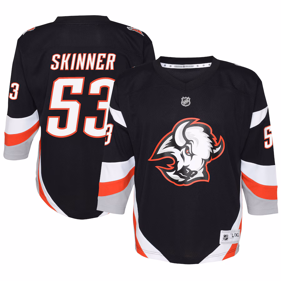 Youth Buffalo Sabres Jeff Skinner Black Alternate Replica Player Jersey - ujerseystore