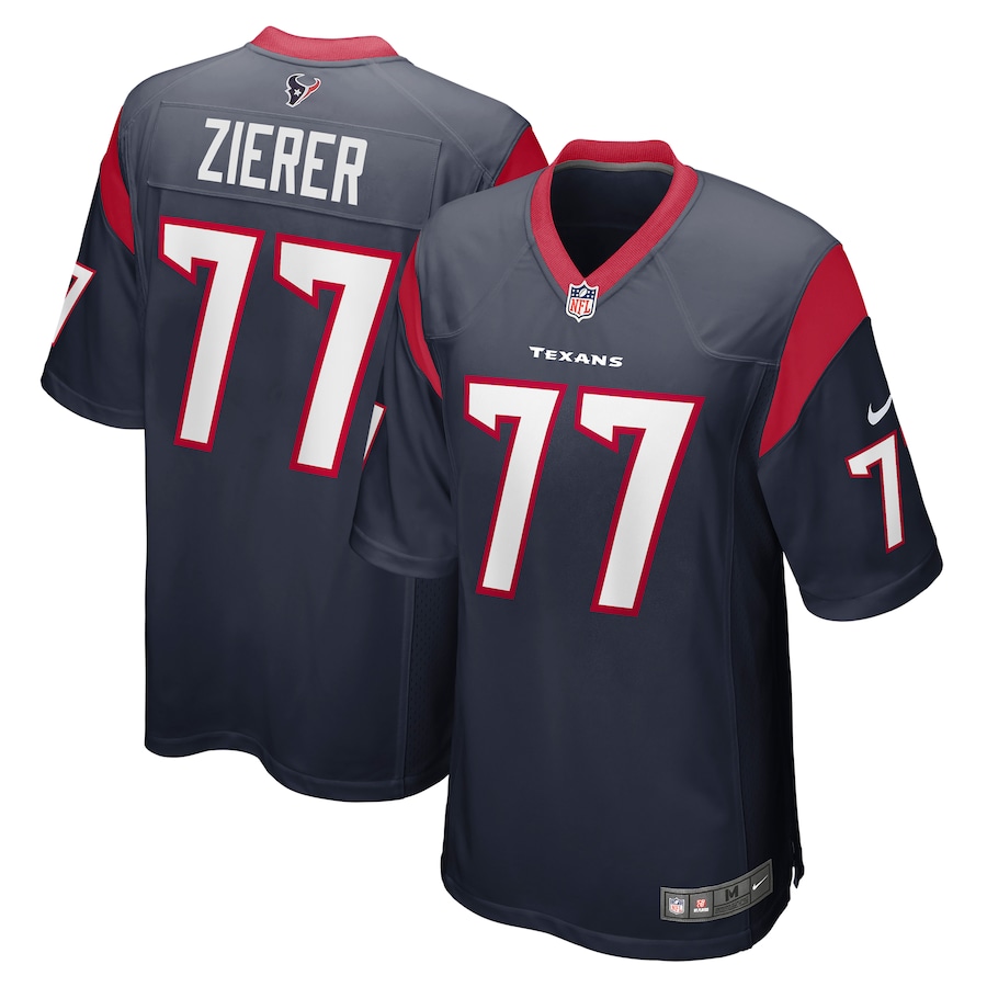 Men's Houston Texans Kilian Zierer Nike Navy Team Game Jersey - ujerseystore