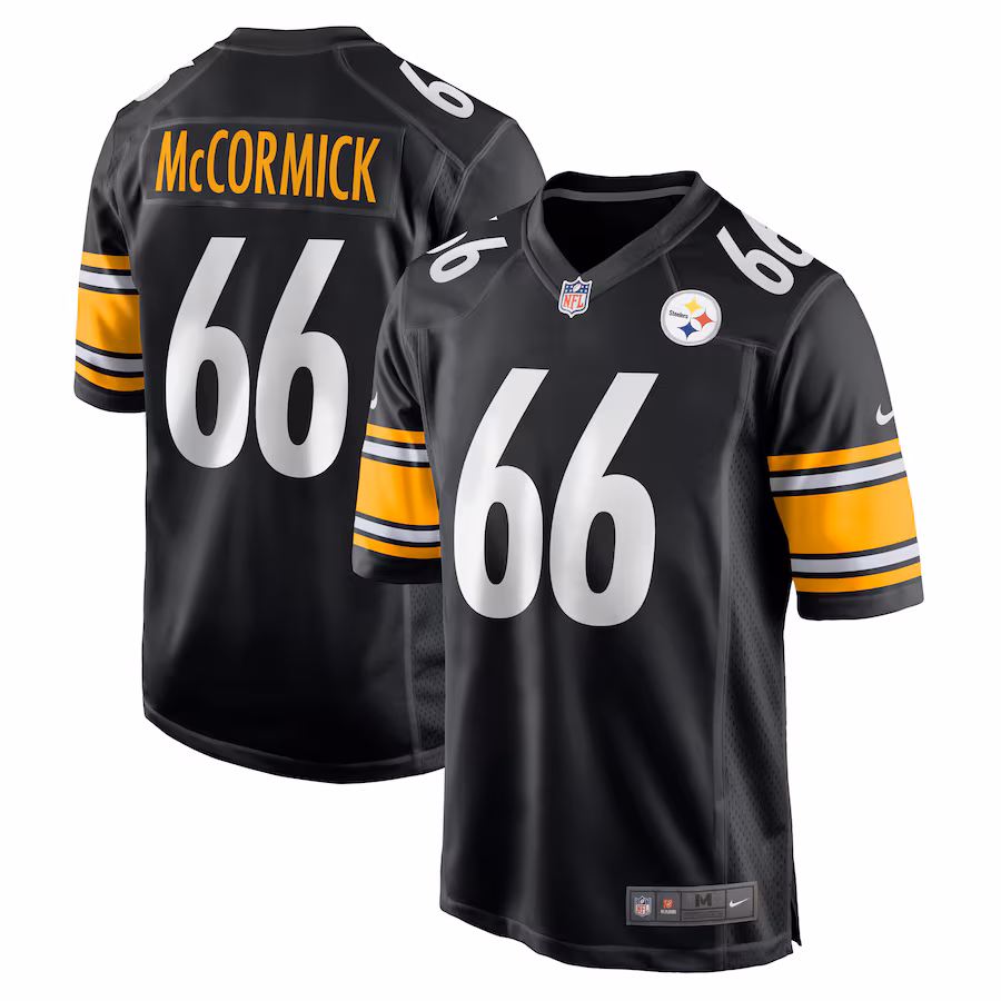 Men's Pittsburgh Steelers Mason McCormick Nike Black Game Jersey - ujerseystore