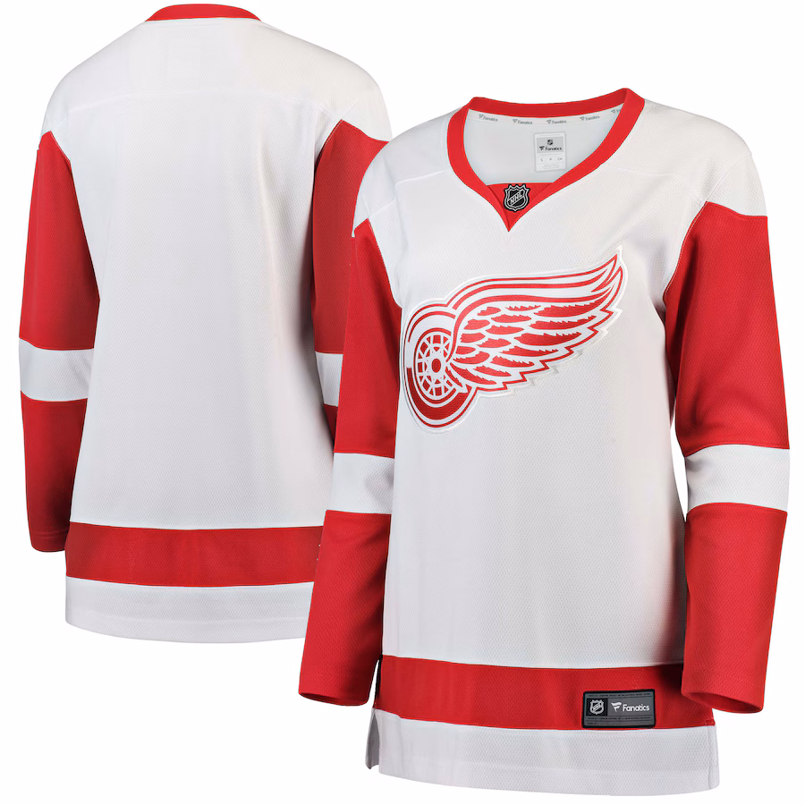Women's Detroit Red Wings Fanatics White Away Breakaway Jersey - ujerseystore