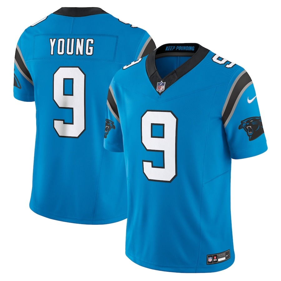 Men's Carolina Panthers Bryce Young Nike Blue  Vapor F.U.S.E. Limited Jersey - ujerseystore