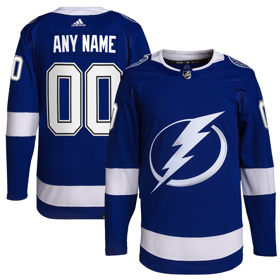 Men's Tampa Bay Lightning adidas Royal Home Primegreen Authentic Pro Custom Jersey - ujerseystore