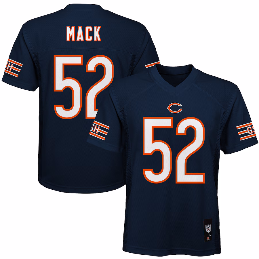 Youth Chicago Bears Khalil Mack Navy Replica Player Jersey - ujerseystore