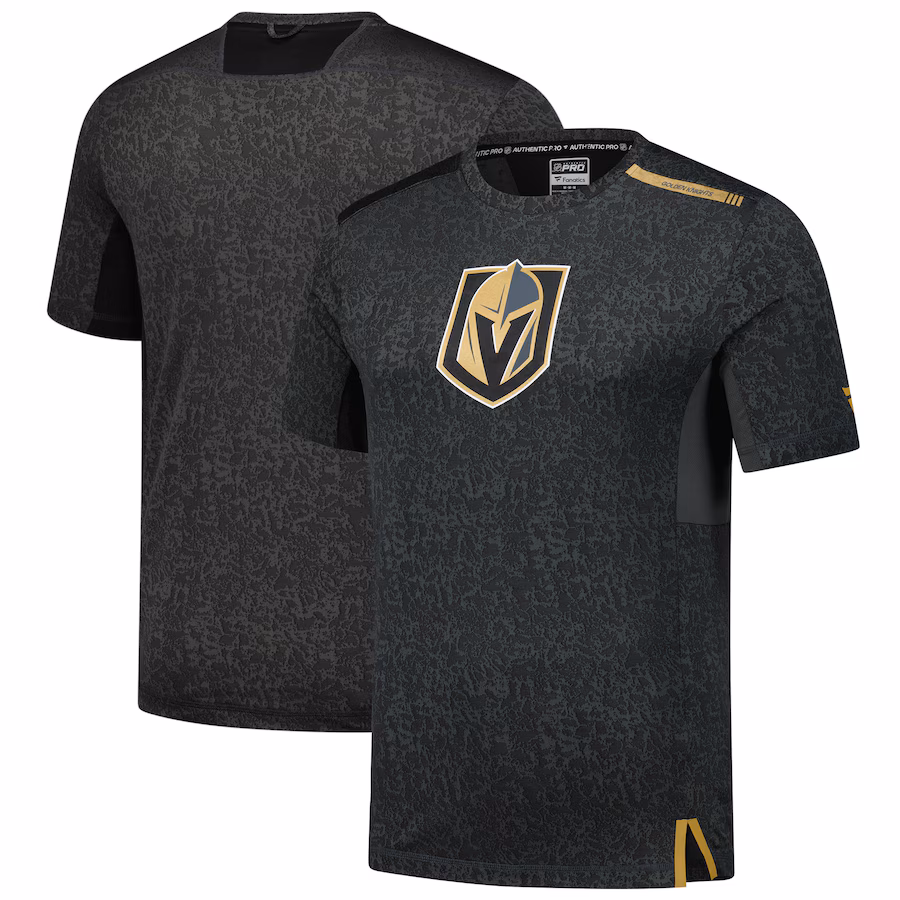 Men's Vegas Golden Knights Fanatics Charcoal Authentic Pro Performance T-Shirt - ujerseystore