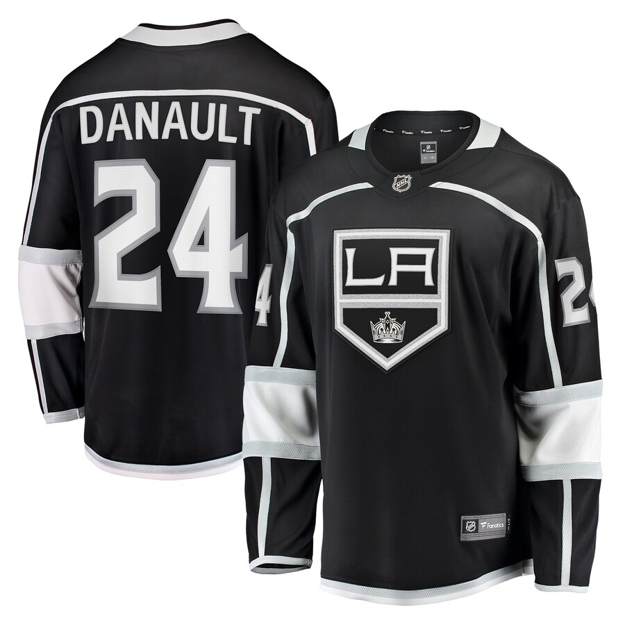 Men's Los Angeles Kings Phillip Danault Fanatics Branded Black Home Breakaway Player Jersey - ujerseystore