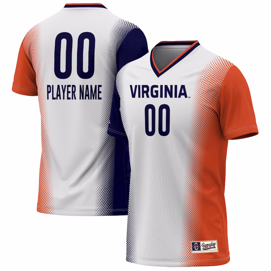 Virginia Cavaliers GameDay Greats Youth Lightweight Pick-A-Player NIL Women's Soccer Jersey - White - ujerseystore