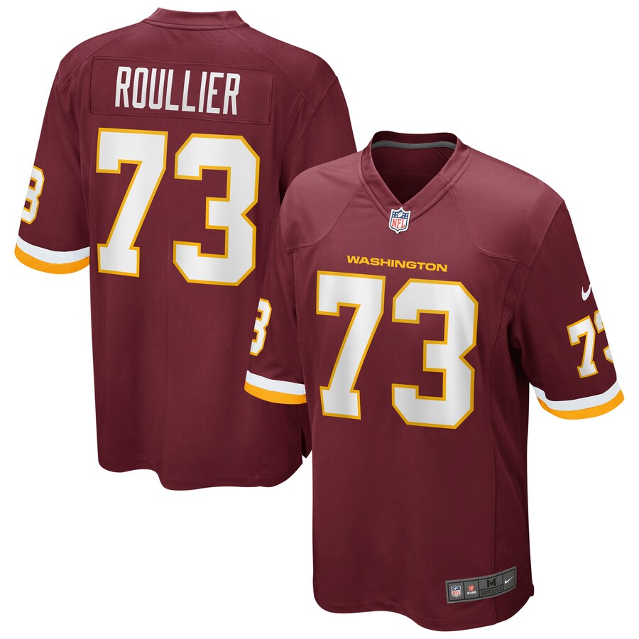 Men's Nike Chase Roullier Washington Football Team Burgundy Game Player Jersey - ujerseystore