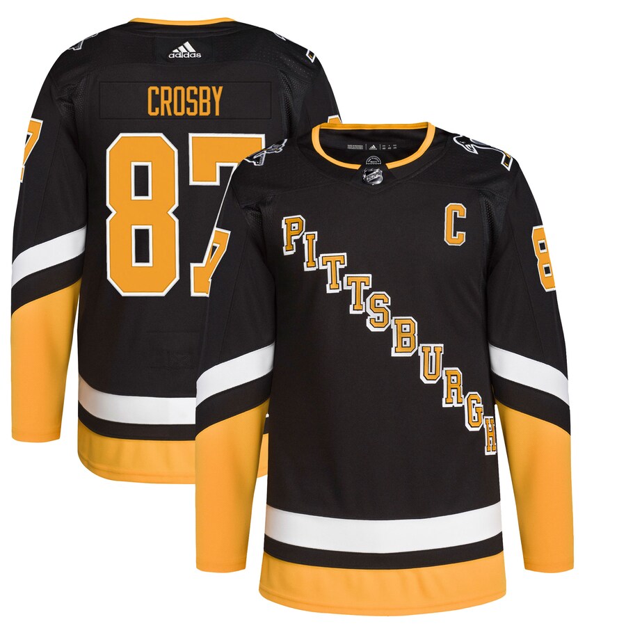 Men's Pittsburgh Penguins Sidney Crosby adidas Black Alternate Primegreen Authentic Pro Player Jersey - ujerseystore