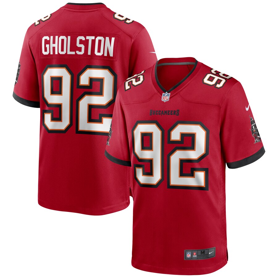 Men's Tampa Bay Buccaneers William Gholston Nike Red Game Jersey - ujerseystore